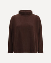 Wool turtleneck Sweater - BROWN | Base Blu