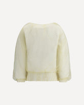 Sweater with tulle - WHITE | Base Blu