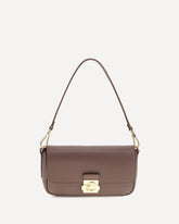 C-Me Lock medium Shoulder Bag - BROWN | Base Blu