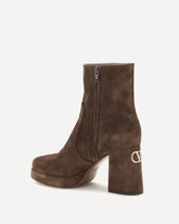 Platform Ankle Boots - BROWN | Base Blu