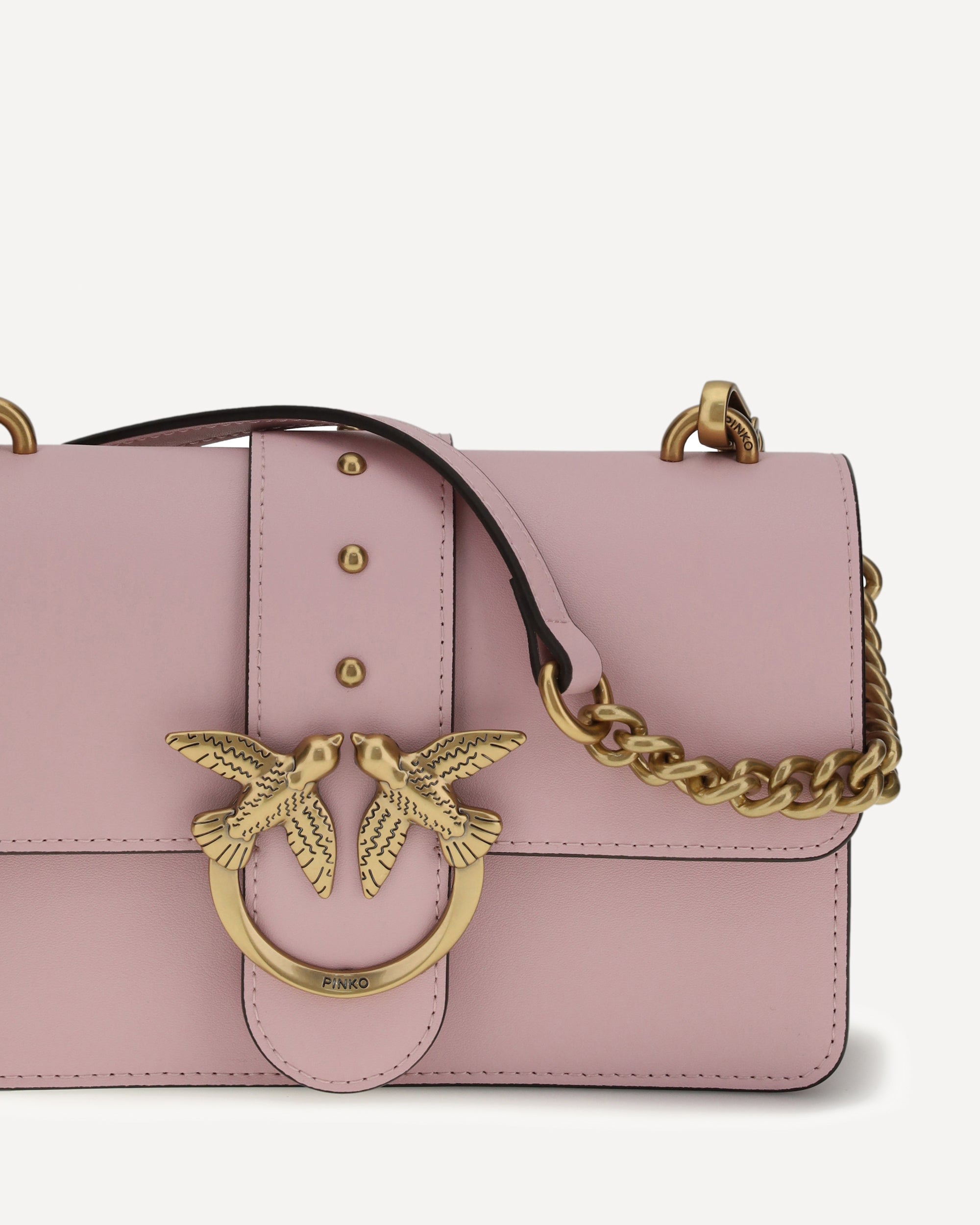 PINKO Love One small Shoulder Bag PINK | Base Blu