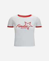 T-shirt in cotone con logo - ROSSO | Base Blu