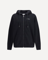 Felpa con Cappuccio e zip Half Arrow Skate - NERO | Base Blu