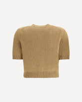 Nora cropped Cardigan - BEIGE | Base Blu