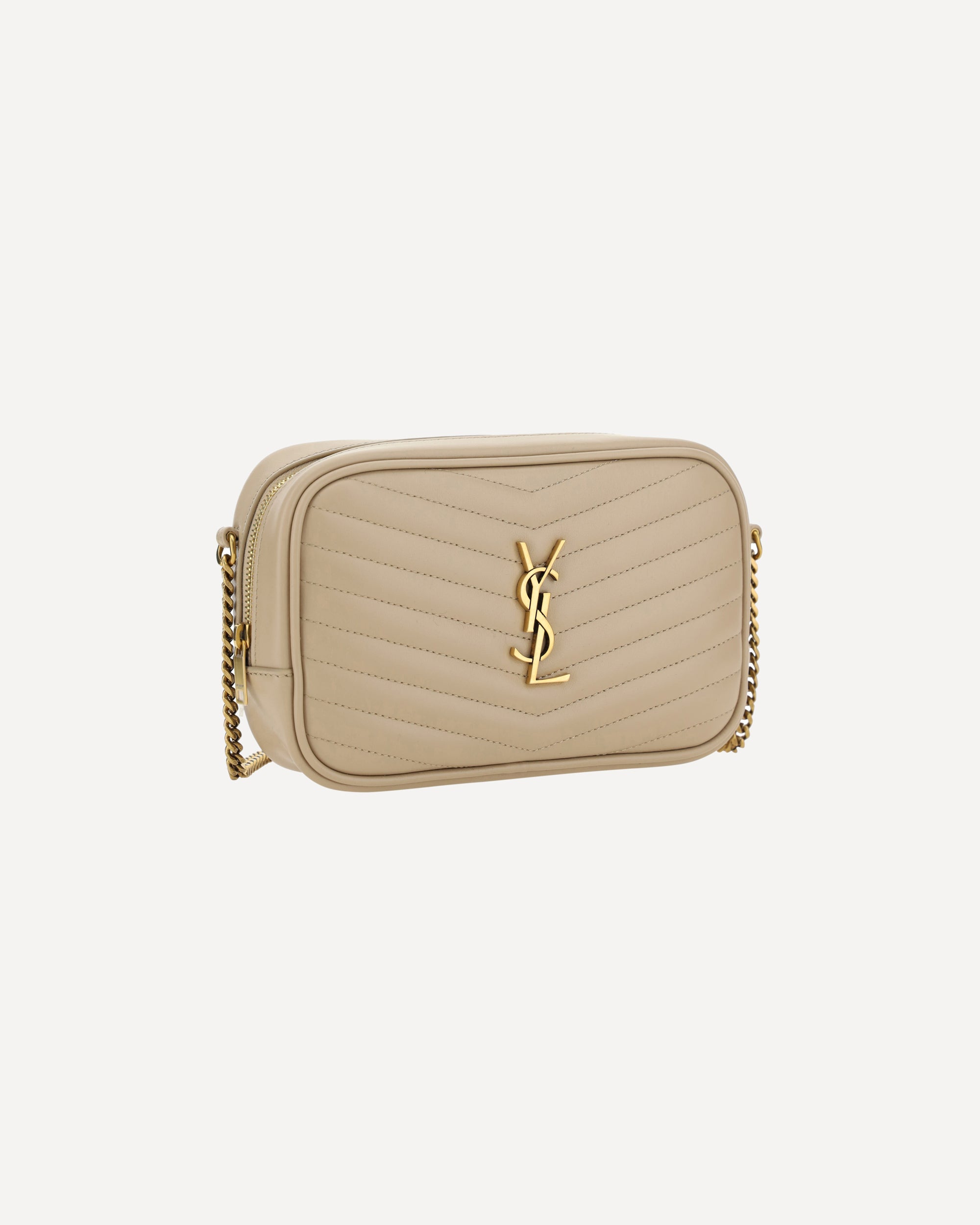 SAINT LAURENT Lou Shoulder Bag BEIGE | Base Blu