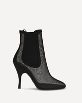 Mesh Chelsea Ankle Boots - BLACK | Base Blu