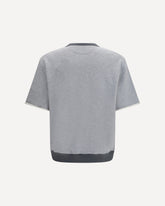 Melange fabric T-shirt - GREY | Base Blu