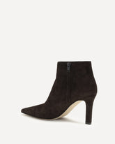 Stivaletti in morbida pelle nappa con punta squadrata - MARRONE | Base Blu