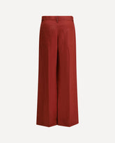Linen palazzo Pants - RED | Base Blu