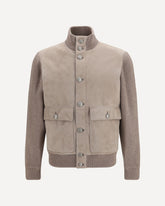 Suede Jacket - BEIGE | Base Blu