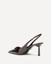 Décolleté slingback in vernice - BORDEAUX | Base Blu