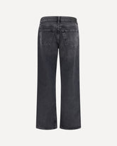 Jeans a gamba ampia in denim - NERO | Base Blu