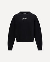 Back curved logo Sweatshirt - BLACK | Base Blu