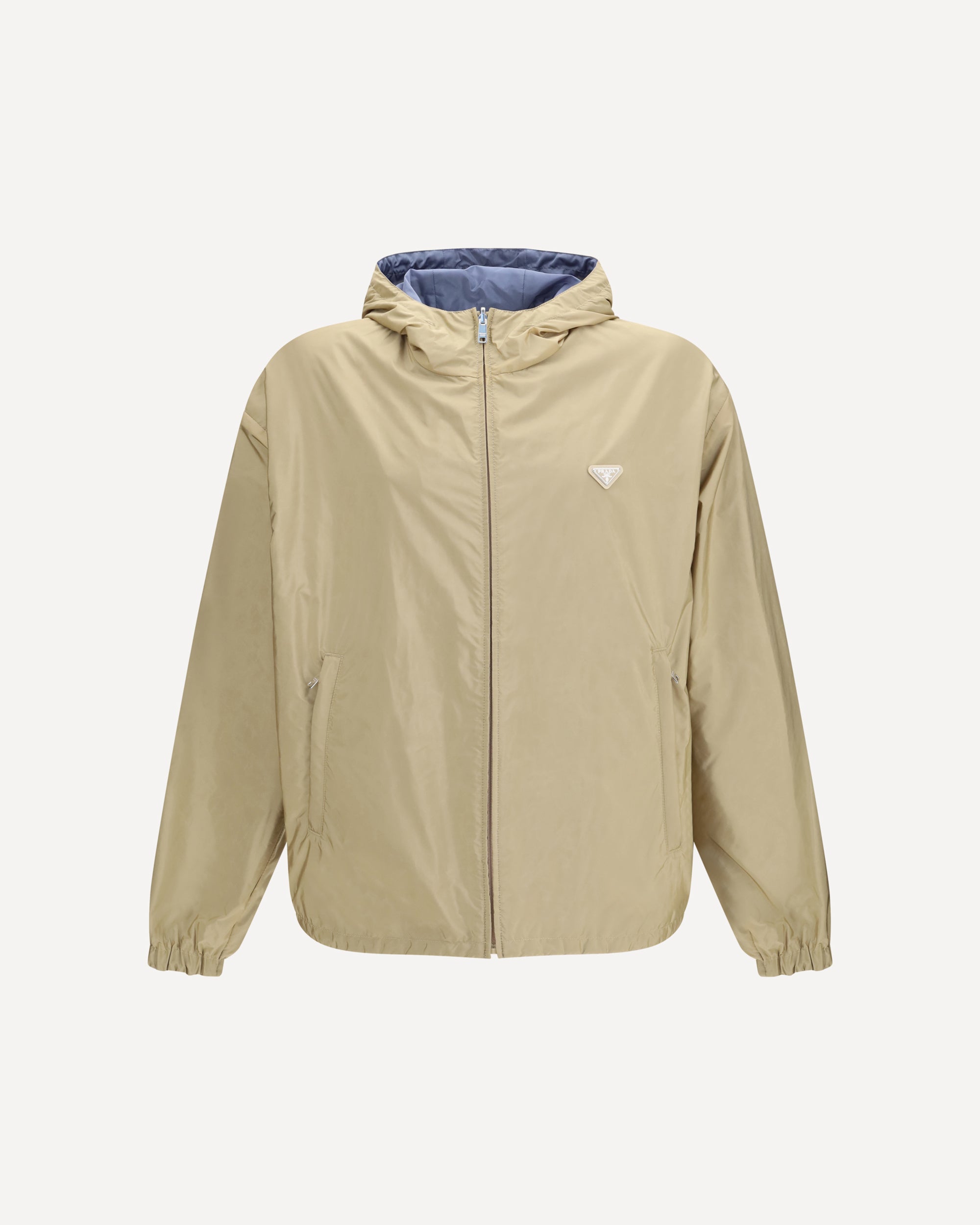 PRADA Reversible Re-Nylon Down Jacket BEIGE | Base Blu