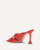 Salma satin Sandals - RED | Base Blu