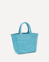 Banana print Tote Bag - LIGHT BLUE | Base Blu