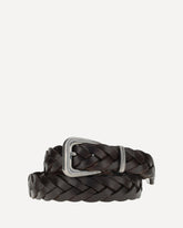 Braided leather Belt - BROWN | Base Blu