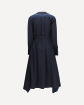 Layered belted midi Dress - BLUE | Base Blu
