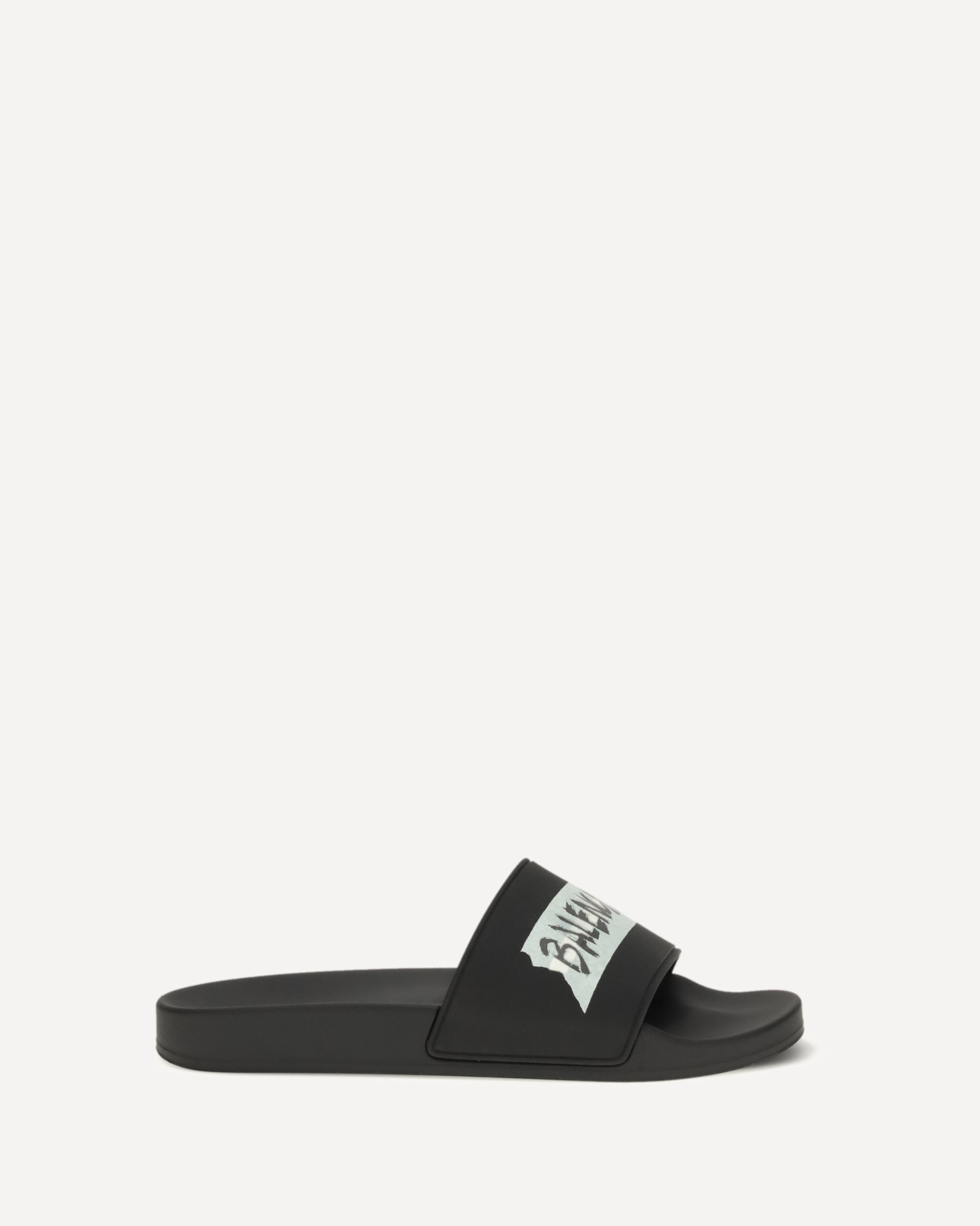 BALENCIAGA Slide Pool Slippers BLACK | Base Blu