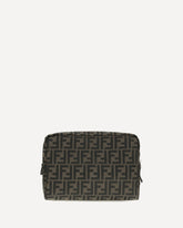 Medium Superlight FF Zucca fabric Beauty Case - BROWN | Base Blu