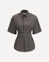 Marcella Shirt short sleeve - GREY | Base Blu