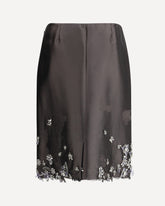 Midi Skirt with crystals - GREY | Base Blu