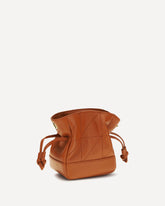 Jamie mini leather Clutch Bag - ORANGE | Base Blu