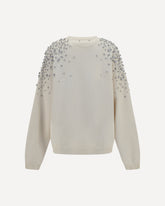 Embellished Sweatshirt - CREAM | Base Blu