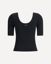 Top with neckline - BLACK | Base Blu