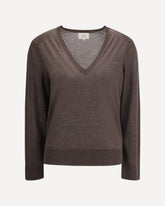 Julio cashmere Sweater - BROWN | Base Blu