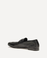 Gigi Loafers with woven strap - BLACK | Base Blu