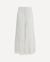 Paoline Long Cotton Skirt - WHITE | Base Blu