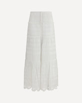 Gonna lunga Paoline in cotone - BIANCO | Base Blu