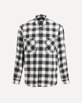 Camicia a quadri oversize - NERO | Base Blu