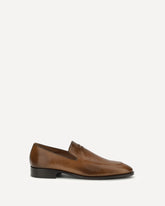 Leather Loafers - BROWN | Base Blu