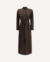 Silk Dress - BROWN | Base Blu