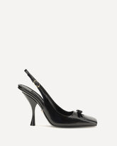 Leather Slingback Pumps - BLACK | Base Blu