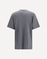 Cotton and silk jersey printed T-shirt - GREY | Base Blu