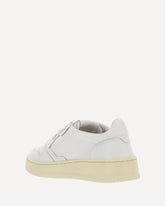 Medalist Low Leather Sneakers - WHITE | Base Blu