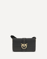 Love leather Shoulder Bag - BLACK | Base Blu