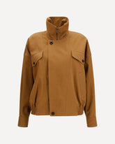 Cotton serge Jacket - BROWN | Base Blu