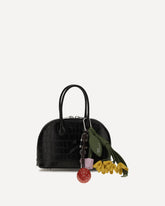 Toast crocodile-effect leather Handbag - BLACK | Base Blu