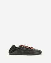 Collapse aged nappa leather Sneakers - BLACK | Base Blu