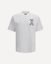 Logo application on the chest T-shirt - WHITE | Base Blu