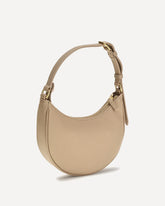 Mini Hobo VLogo Signature Shoulder Bag - BEIGE | Base Blu