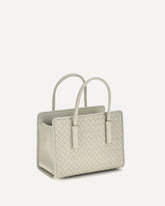 Intrecciato Handbag - CREAM | Base Blu