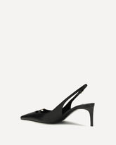 Leather slingback Pumps - BLACK | Base Blu