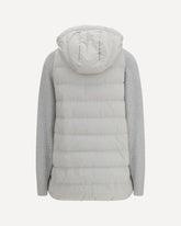 Long monili chain Puffer Jacket - GREY | Base Blu