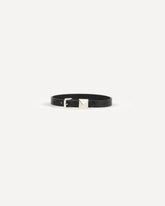 Bracciale in pelle con singolo Rockstud - NERO | Base Blu