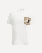 Archive Check pocket t-shirt - WHITE | Base Blu